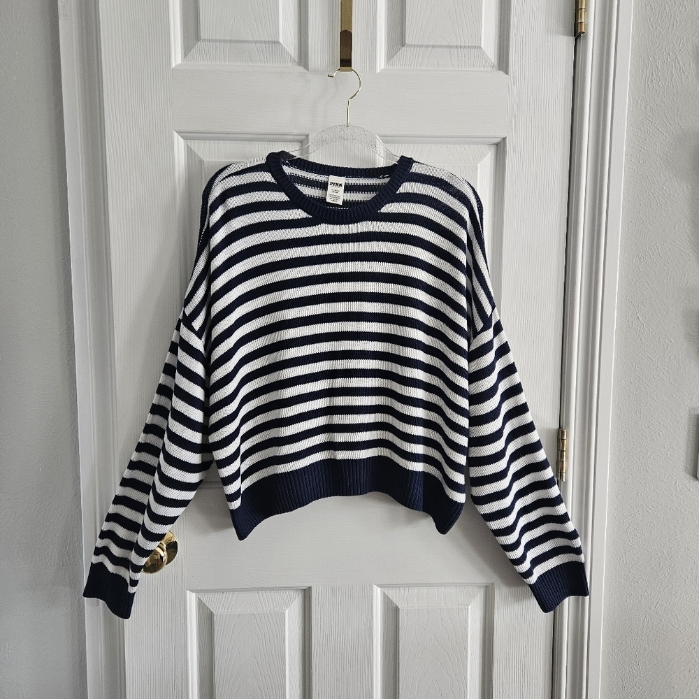 NWOT PINK By Victoria's Secret Cambridge Knit Sweater